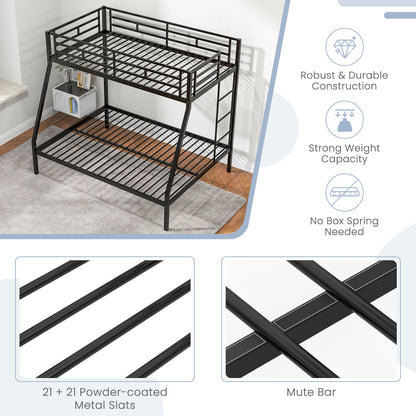 Space-Saving Metal Bed Frame for Teens and Adults, Noise-Free, No Box Spring Required - Black