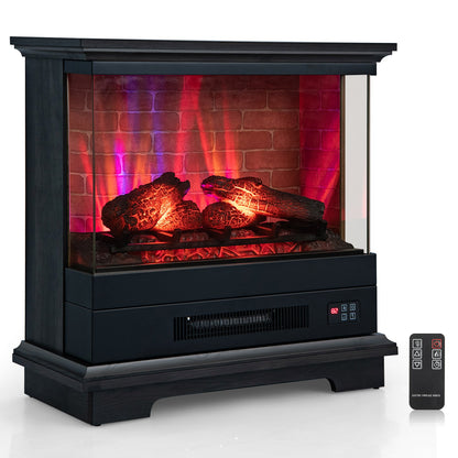 27 Inch Freestanding Electric Fireplace with Remote Control