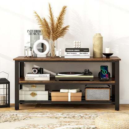 Entertainment Center with Power Outlets USB and Type-C Charging for TVs up to 50 Inch