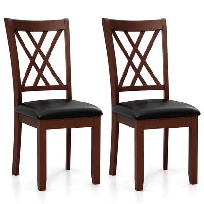 Ergonomic Dining Chairs with Padded Seat and Backrest for Comfort, Set of 2