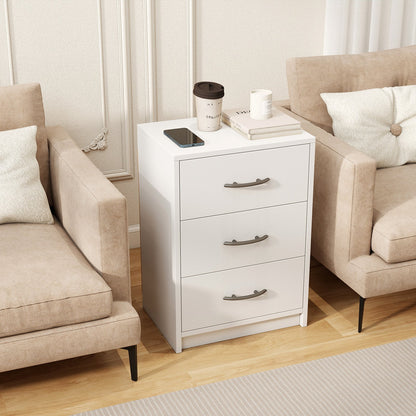 3-Drawer Nightstand with Storage for Bedroom and Living Room