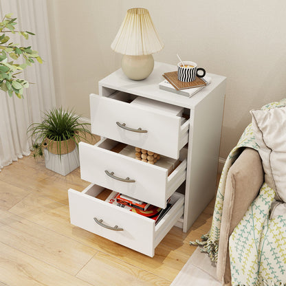 3-Drawer Nightstand with Storage for Bedroom and Living Room