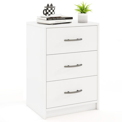 3-Drawer Nightstand with Storage for Bedroom and Living Room