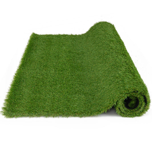 Premium Indoor/Outdoor Artificial Grass Mat with Drainage Holes for Easy Cleaning