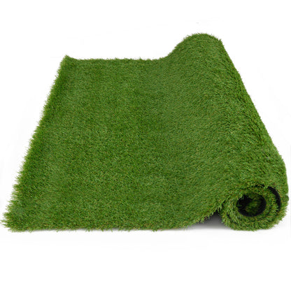 Premium Indoor/Outdoor Artificial Grass Mat with Drainage Holes for Easy Cleaning