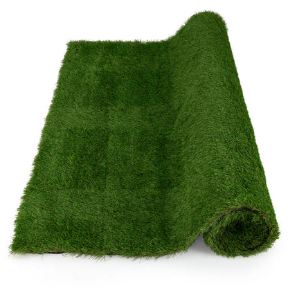 Premium Indoor/Outdoor Artificial Grass Mat with Drainage Holes for Easy Cleaning