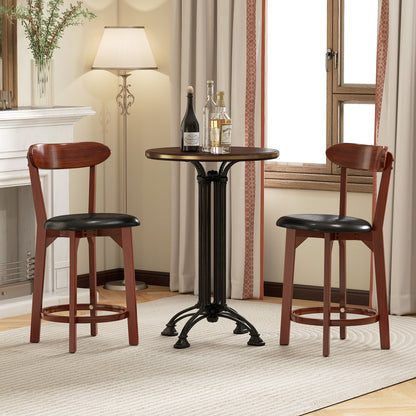 Modern Upholstered Armless Kitchen Island Dining Chairs with Cushioned Seat Set of 2 - 23.5 Inch Height