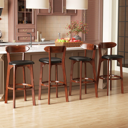 Modern Upholstered Armless Kitchen Island Dining Chairs with Cushioned Seat Set of 2 - 30.5 Inch Height