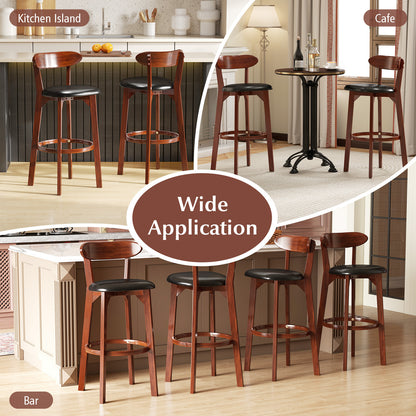 Modern Upholstered Armless Kitchen Island Dining Chairs with Cushioned Seat Set of 2 - 30.5 Inch Height