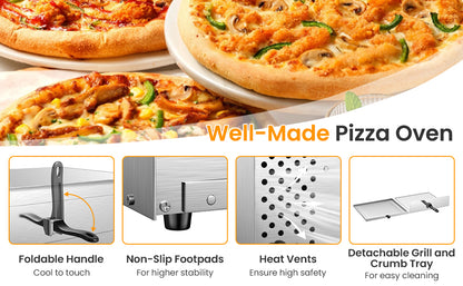 Stainless Steel Kitchen Pizza Oven – Perfect for Home & Professional Use