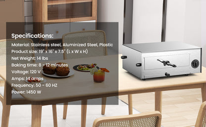 Stainless Steel Kitchen Pizza Oven – Perfect for Home & Professional Use