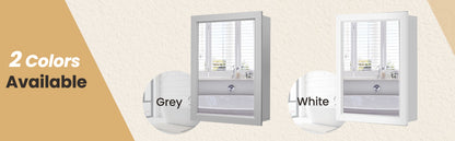 Modern Wall-Mounted Medicine Cabinet with Mirror and Adjustable Shelf