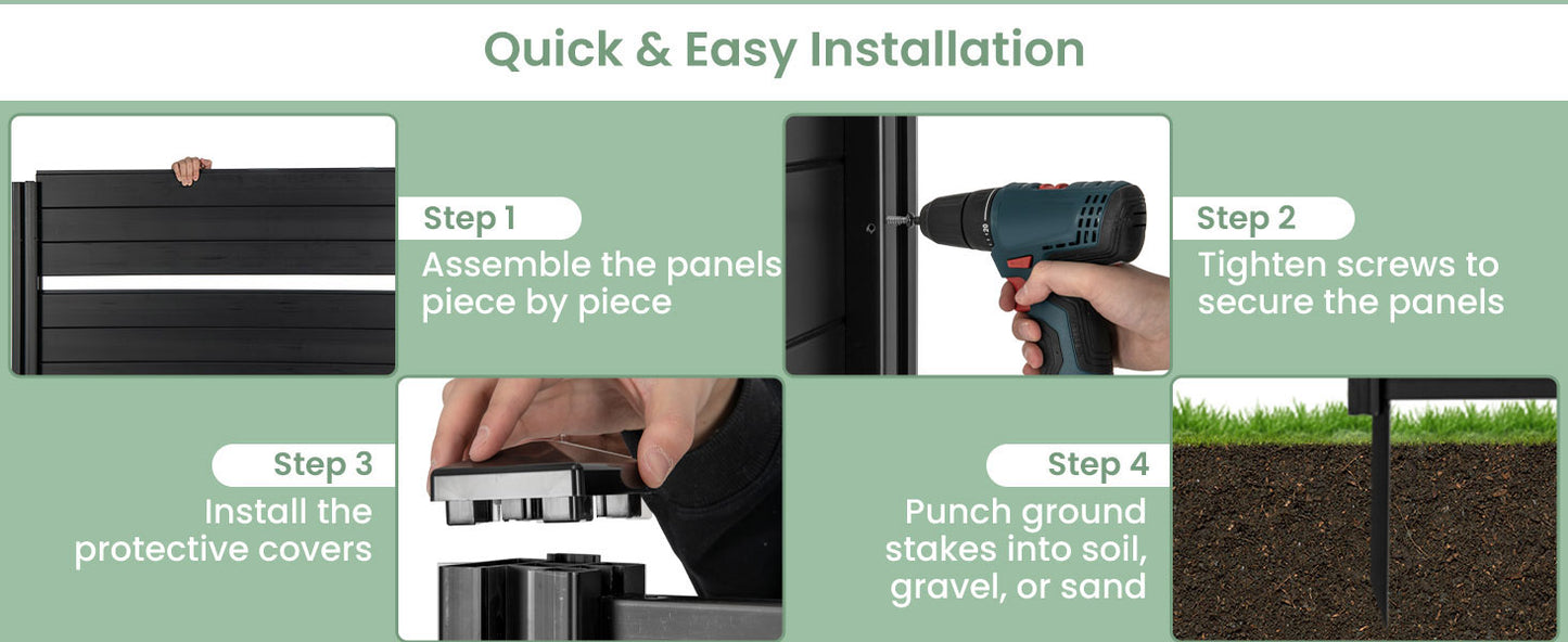 Premium PVC Privacy Fence Panels – Durable & Weather-Resistant with 20 Inch Stakes