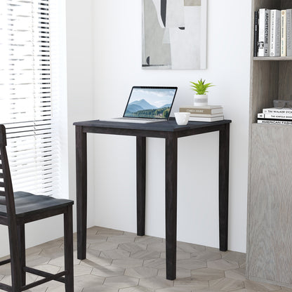Solid Wood Square Dining Table for 4 People with Durable Frame and Elegant Wood Grain Finish