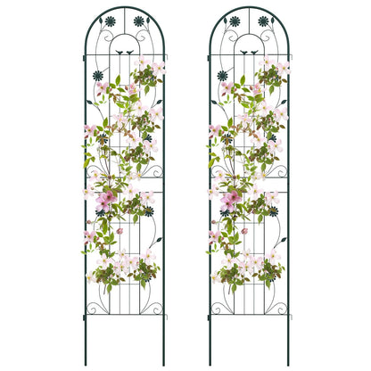 2 Pack 86.5” Metal Garden Trellis – Sturdy Support for Climbing Plants & Vines