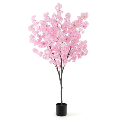 Exquisite 6.5 FT Pink Cherry Blossom Tree – 900 Lifelike Flowers for a Charming Decor