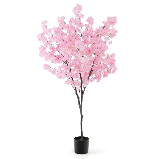 Exquisite 6.5 FT Pink Cherry Blossom Tree – 900 Lifelike Flowers for a Charming Decor
