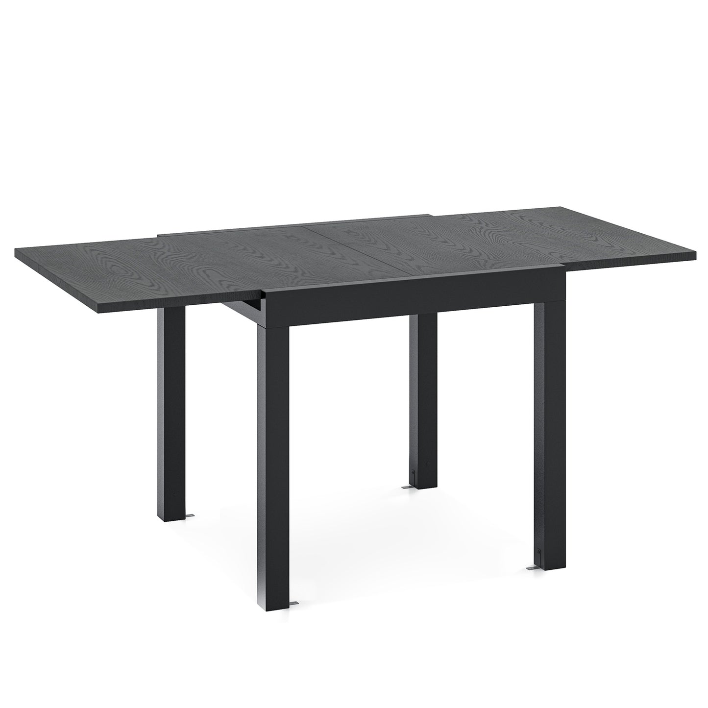 Expandable Outdoor Dining Table for 4 to 6 People with Adjustable Length and Aluminum Frame