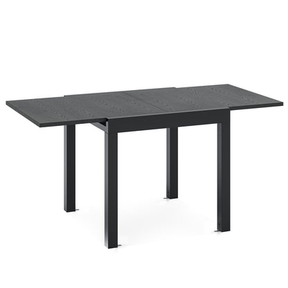 Expandable Outdoor Dining Table for 4 to 6 People with Adjustable Length and Aluminum Frame