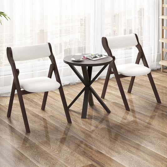 Folding Chairs with Padded Backrest and Seat for Comfort and Easy Storage, Set of 2