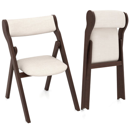 Folding Chairs with Padded Backrest and Seat for Comfort and Easy Storage, Set of 2