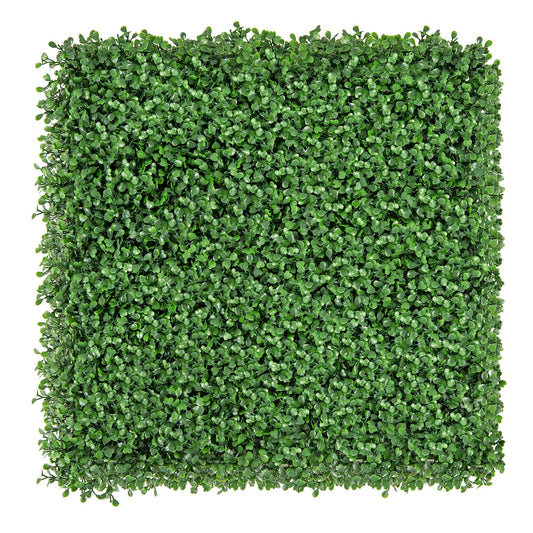 12 Pack 20x20 Inch Artificial Boxwood Panels with Removable Branches – Realistic Greenery for Indoor & Outdoor