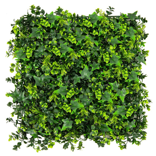 12 Pack 20x20 Inch Artificial Mixed Leaf Greenery Panels with Detachable Branches