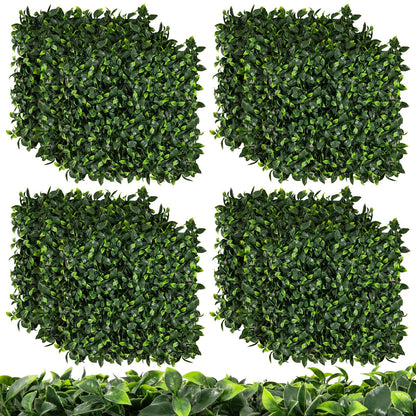 12 Pack 20" x 20" Artificial Gardenia Grass Panels - Lush Greenery for Any Space