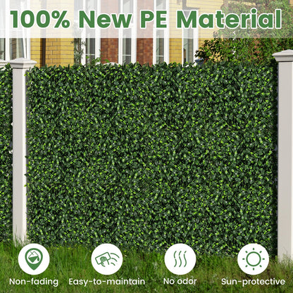 12 Pack 20" x 20" Artificial Gardenia Grass Panels - Lush Greenery for Any Space
