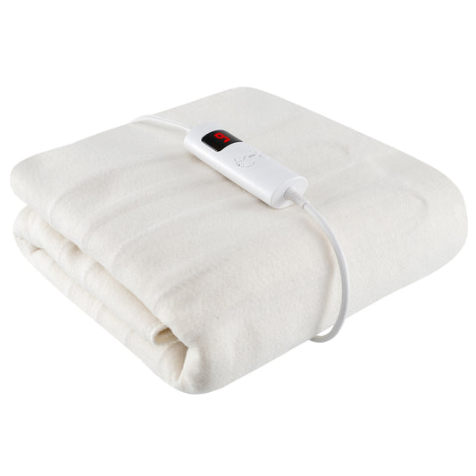 Machine Washable Electric Bed Warmer with Dual Controllers 9 Heat Settings and Auto Shut-Off