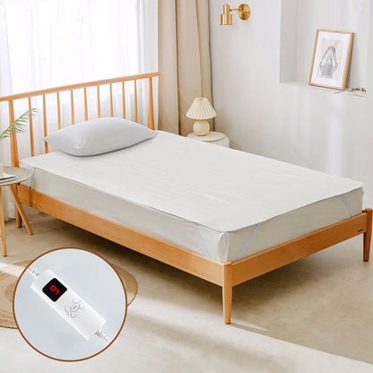 Machine Washable Electric Bed Warmer with Dual Controllers 9 Heat Settings and Auto Shut-Off