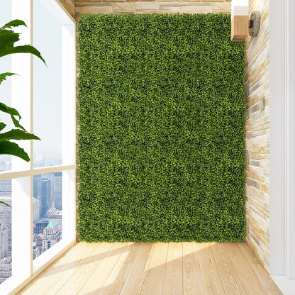 12 Pack 20x20 Faux Boxwood Panels for Privacy Screens and Green Wall Backdrops
