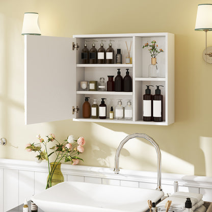 Bathroom Medicine Cabinet with Single Mirror Door - Wall Mount