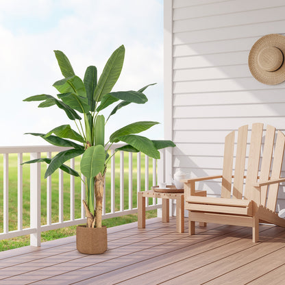 5.3 Feet Tall Artificial Bird of Paradise Tree with Lifelike Banana Leaves