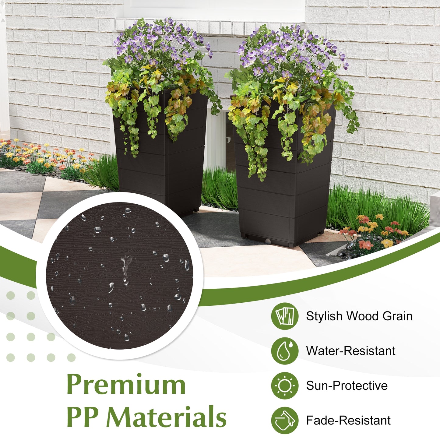 Stylish Modern Flower Planter for Porch, Lobby & Outdoor Spaces