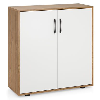 Modern Coffee Bar Sideboard with Adjustable Storage Shelf for Kitchen or Dining Space