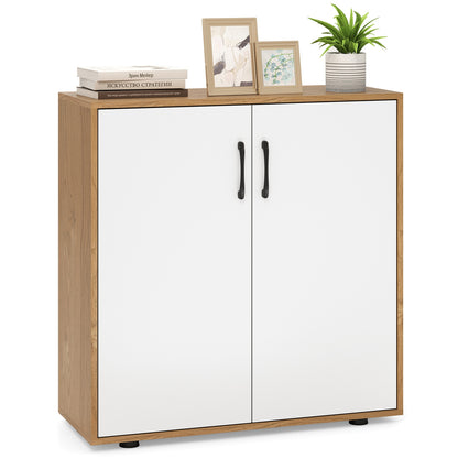Modern Coffee Bar Sideboard with Adjustable Storage Shelf for Kitchen or Dining Space