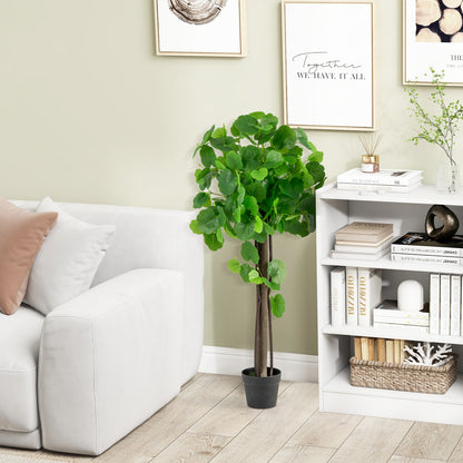 44 Inch Lifelike Artificial Crabapple Tree with Bendable Branches for Indoor & Outdoor Decor