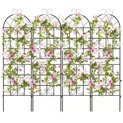 2/4 Pack 71 Inch Decorative Metal Trellis – Elegant Support for Climbing Plants and Vines