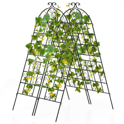 2/4 Pack 71 Inch Decorative Metal Trellis – Elegant Support for Climbing Plants and Vines
