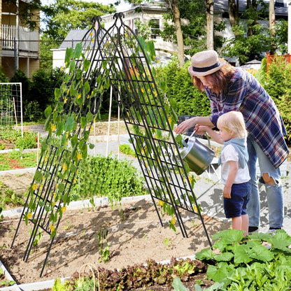 2/4 Pack 71 Inch Decorative Metal Trellis – Elegant Support for Climbing Plants and Vines
