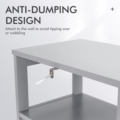 Multifunctional Floor Cabinet Storage Rack with Adjustable Shelves and Organizer Stand