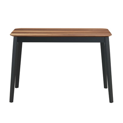 Durable Mid Century Modern Rectangular Dining Table with Solid Wood Legs