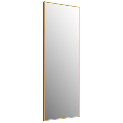 59 Inch Full Length Rectangle Mirror for Bedroom and Home Décor - Golden