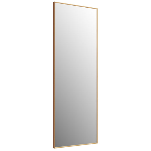 59 Inch Full Length Rectangle Mirror for Bedroom and Home Décor - Golden