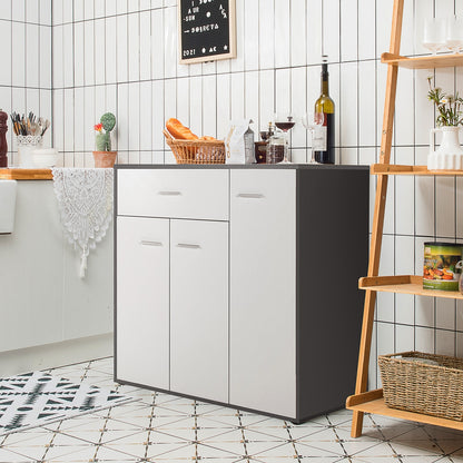 Modern Buffet Sideboard Cabinet with Spacious Storage and Wide Tabletop