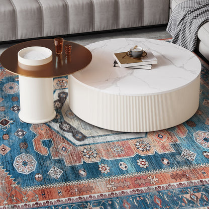 5 x 7 Foot Non-Shedding Distressed Vintage Area Rug for Indoor Spaces
