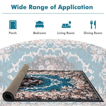 6'7" x 4'8" Premium Non-Shedding Area Rug with Anti-Slip Backing for Safety