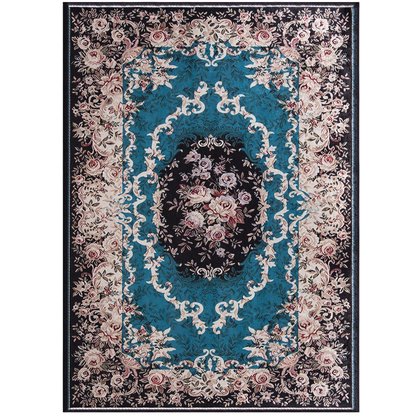 6'7" x 4'8" Premium Non-Shedding Area Rug with Anti-Slip Backing for Safety