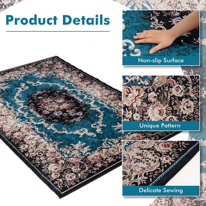 6'7" x 4'8" Premium Non-Shedding Area Rug with Anti-Slip Backing for Safety